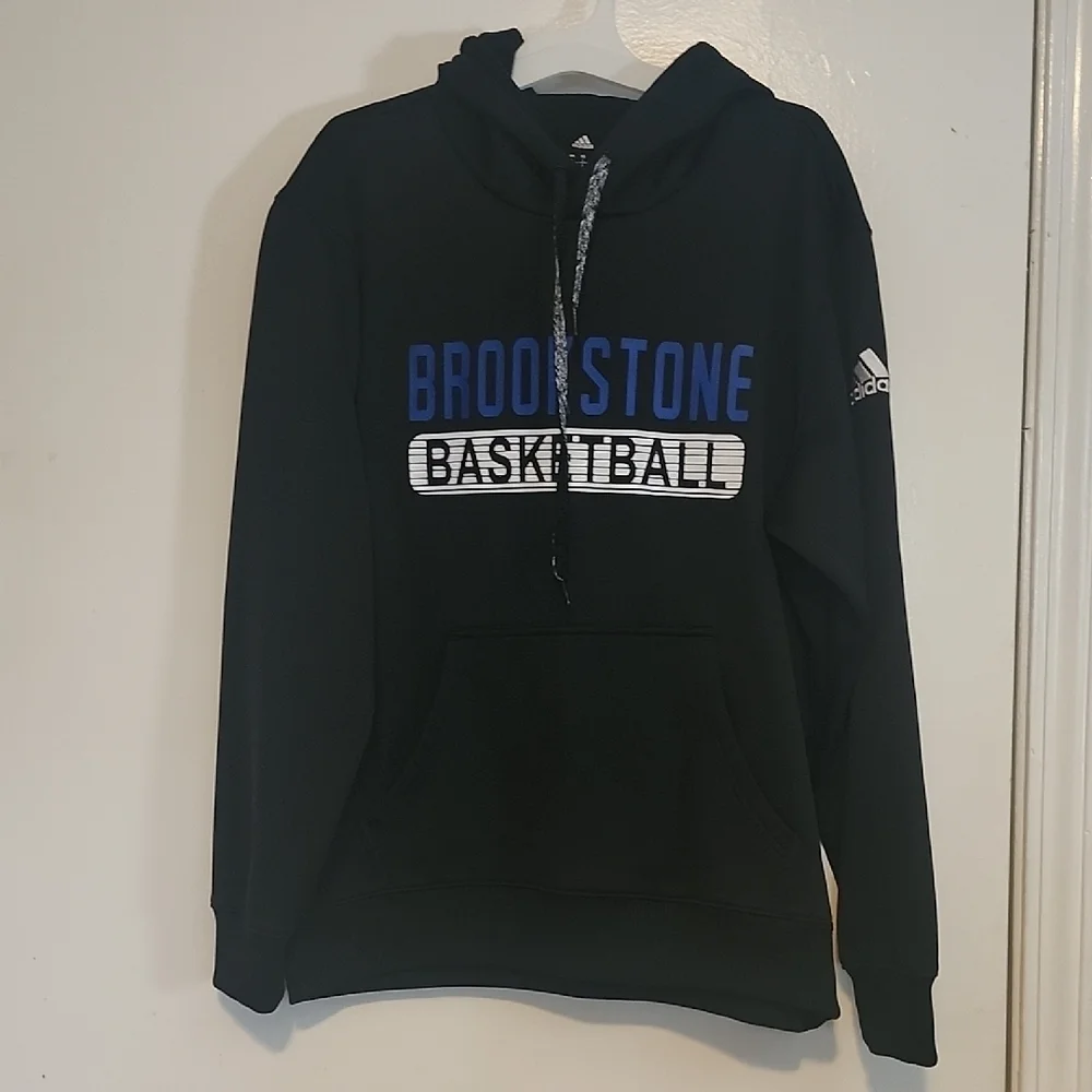 Adidas Black and Blue Basketball Hoodie